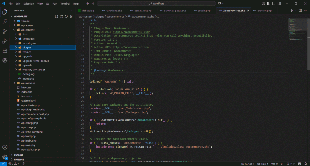 VS Code with WordPress Project