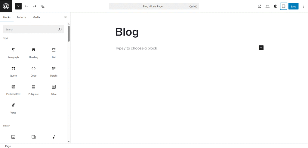 WordPress Gutenberg Block Editor