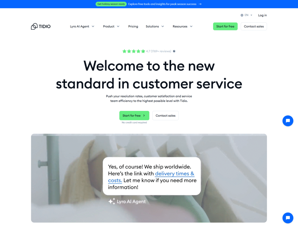 Tidio AI Chatbot WordPress Plugin