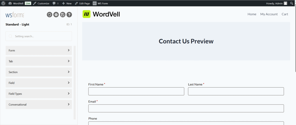 WS Form Styler