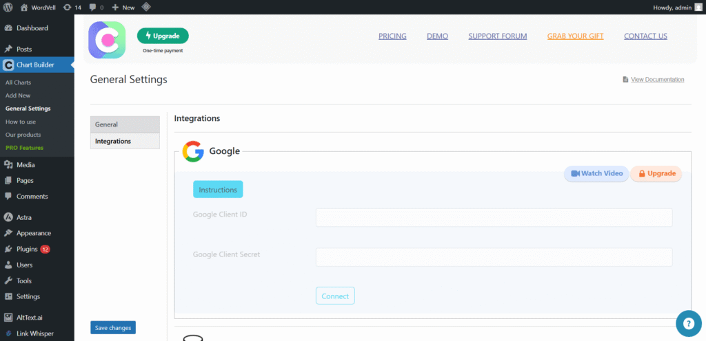 Chartify Google Sheet Integration