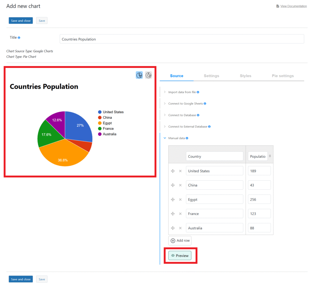 Chartify Plugin Live Preview