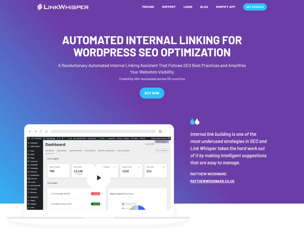 Link Whisper Internal Linking Plugin
