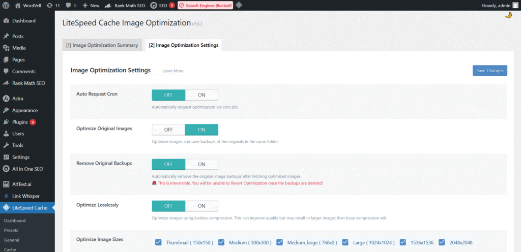 LiteSpeed Cache Plugin
