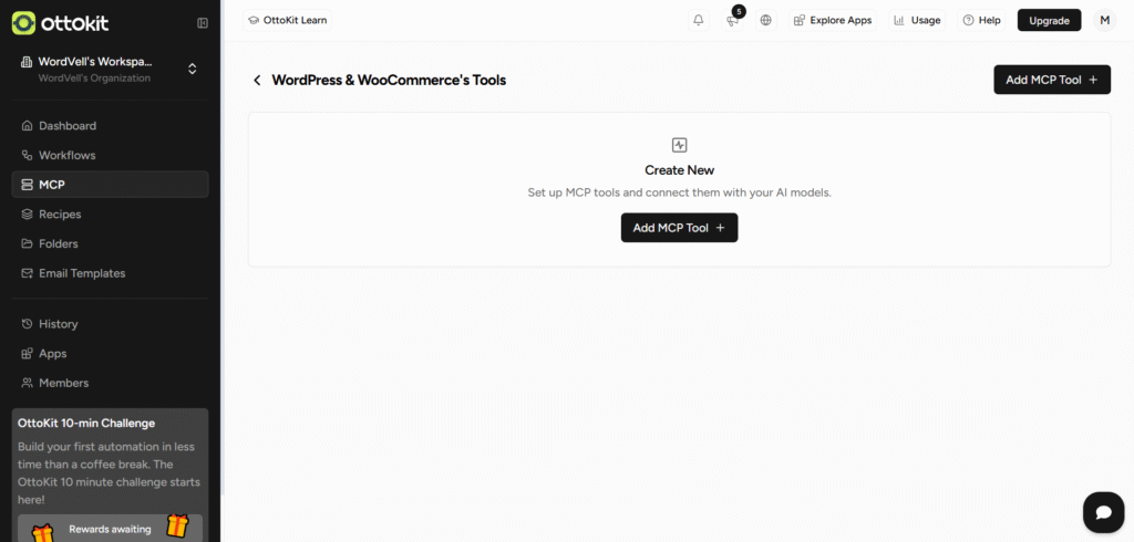 OttoKit Add MCP Tool in your MCP Server