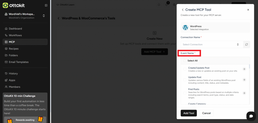 OttoKit Select WordPress Events