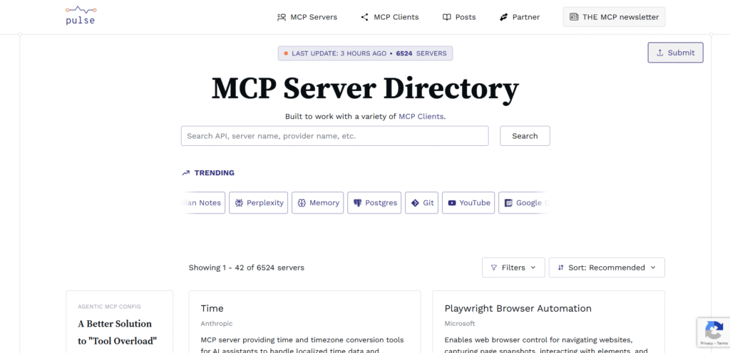 Pulse MCP Servers Directory