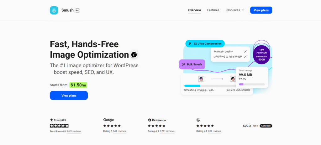 Smush Image Optimization Plugin