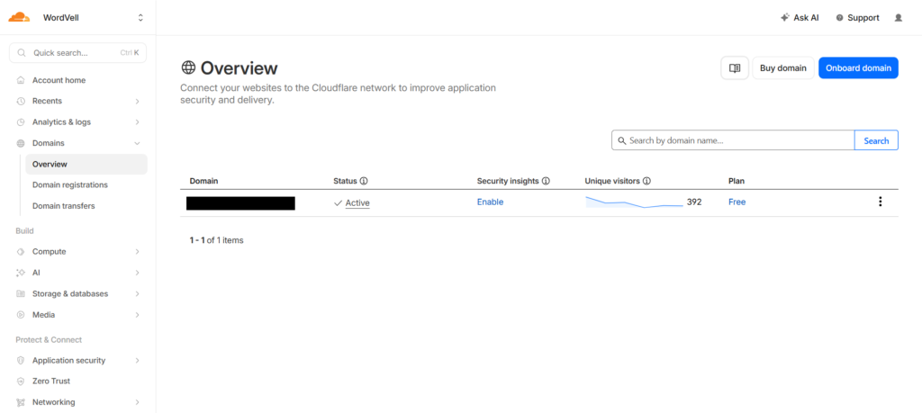 Check Domain Activation Status in Cloudflare