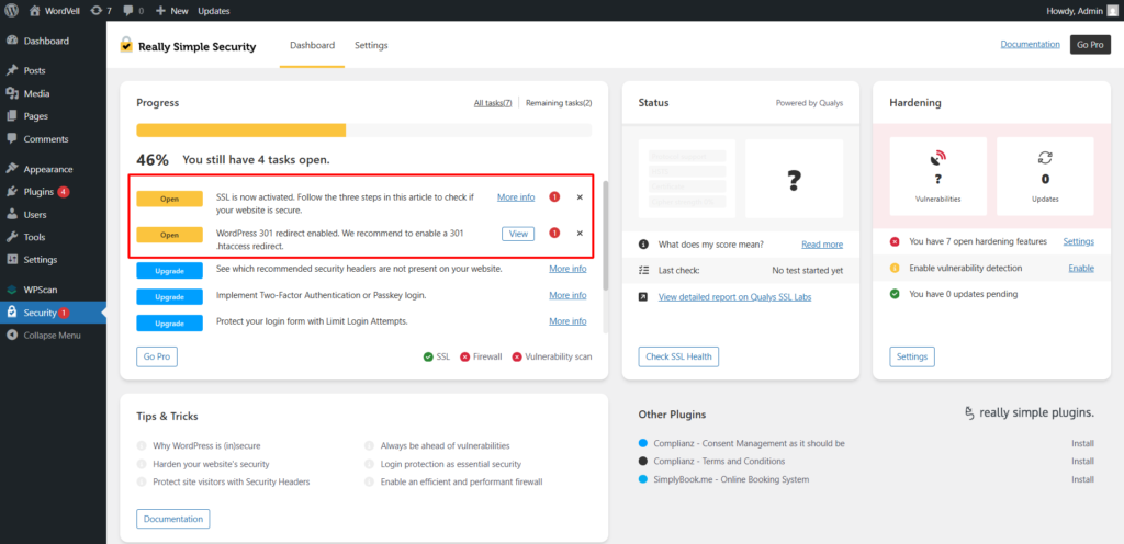 Really Simple Security Plugin (Formerly Really Simple SSL)