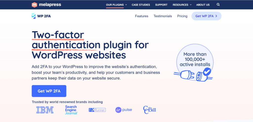 WP 2FA WordPress Plugin for multi-factor authentication