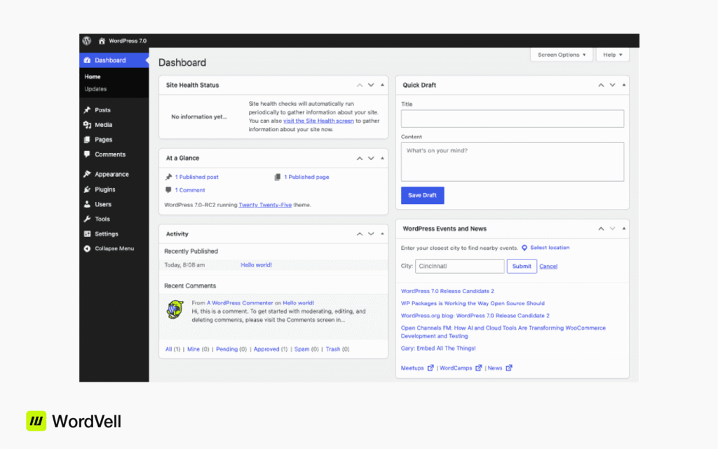 WordPress 7.0 Feature-New-WP-Admin